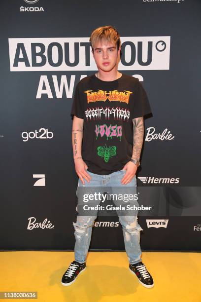 Mike Singer during the 3rd ABOUT YOU Awards at Bavaria Studios on April 18, 2019 in Munich, Germany.