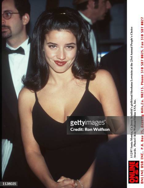 Santa Monica, Ca Jerry Seinfelds girlfriend Shoshana Lowstein at the 23rd Annual People's Choice Awards.