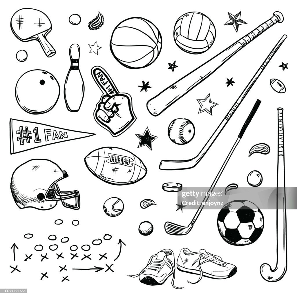 Sports doodles