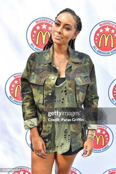 Keri Hilson attends the McDonald's All American Games Fan Fest at Centennial Olympic Park on March 24, 2019 in Atlanta, Georgia.