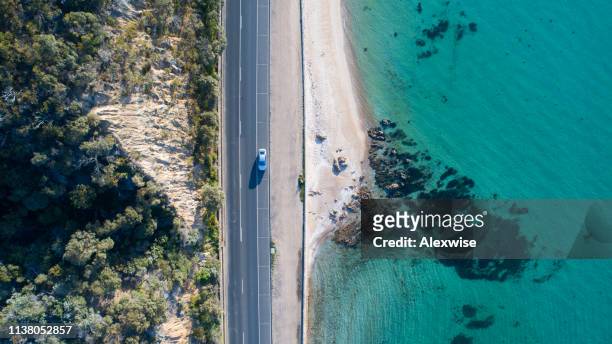 anthony's nose, dromana aerial - australian road stock pictures, royalty-free photos & images