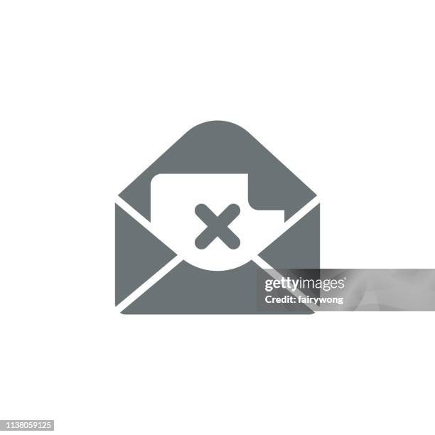 mail icon - selective focus office stock illustrations