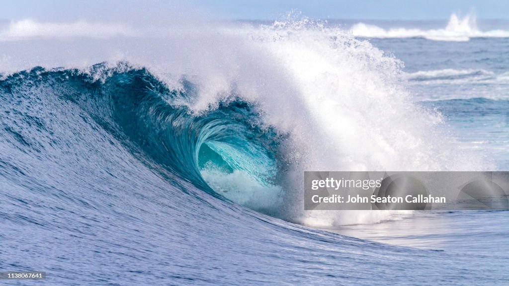 Indonesia, Halmahera Island, Ocean Wave