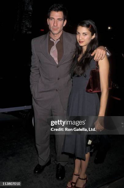 Actor Dylan McDermott and wife Shiva Rose attend the 14th Annual Viewers for Quality Television Awards on October 3, 1998 at the Hilton Burbank...