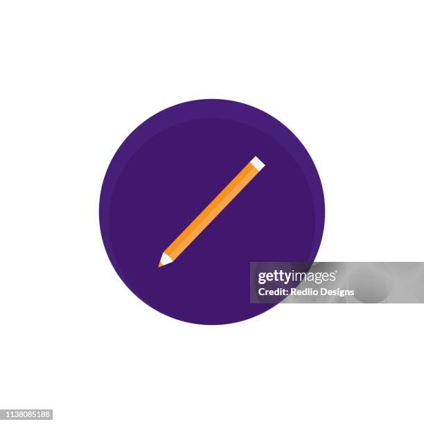 color pencil icon - rainbow colouring stock illustrations