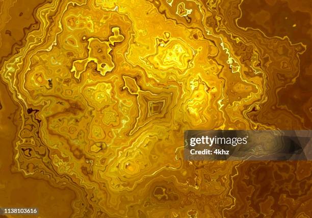 molten liquid gold and marble texture background - melting gold stock illustrations