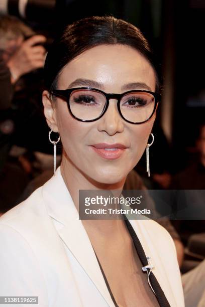 Verona Pooth during the 'Tietjen und Bommes' TV show on March 22, 2019 in Hanover, Germany.