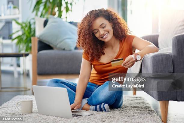 nothing makes shopping easier than credit - financial wellbeing stock pictures, royalty-free photos & images
