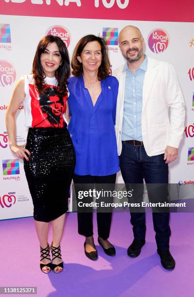 Javi Nieves and Mar Amate attend 'La Noche De Cadena 100' charity concert at WiZink Center on March 23, 2019 in Madrid, Spain.