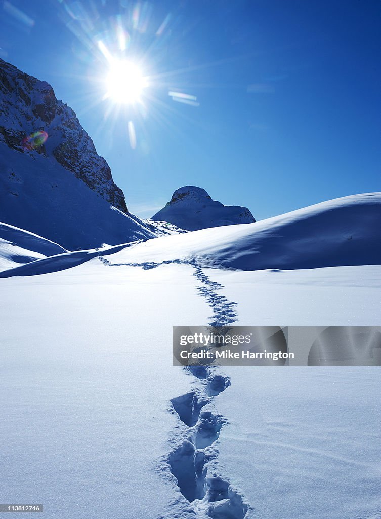 Footprints In The Snow, La Plagne