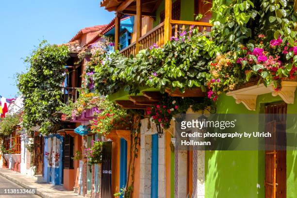 historical center of cartagena de indias, colombia - colombia stock pictures, royalty-free photos & images