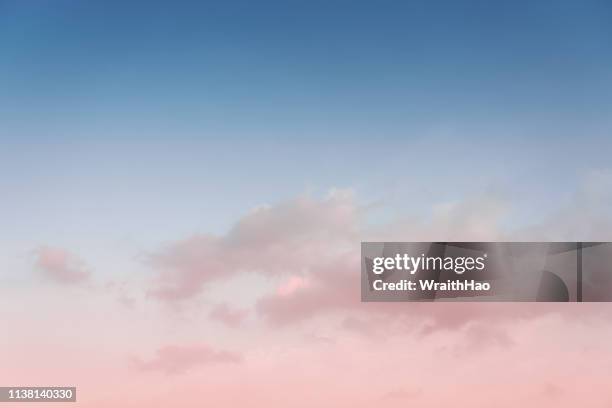 beautiful colorful clouds at sunset - pink sky stock pictures, royalty-free photos & images