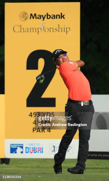 Nicholas Fung of Malaysia during Day Four of the Maybank Championship at Saujana Golf & Country Club, Palm Course on March 24, 2019 in Kuala Lumpur,...