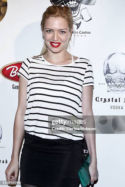 Actress Lauren Storm arrives at the Velvet Margarita and Friends Of El Faro Annual Celebrity Poker Tournament at Velvet Margarita on May 5, 2011 in...