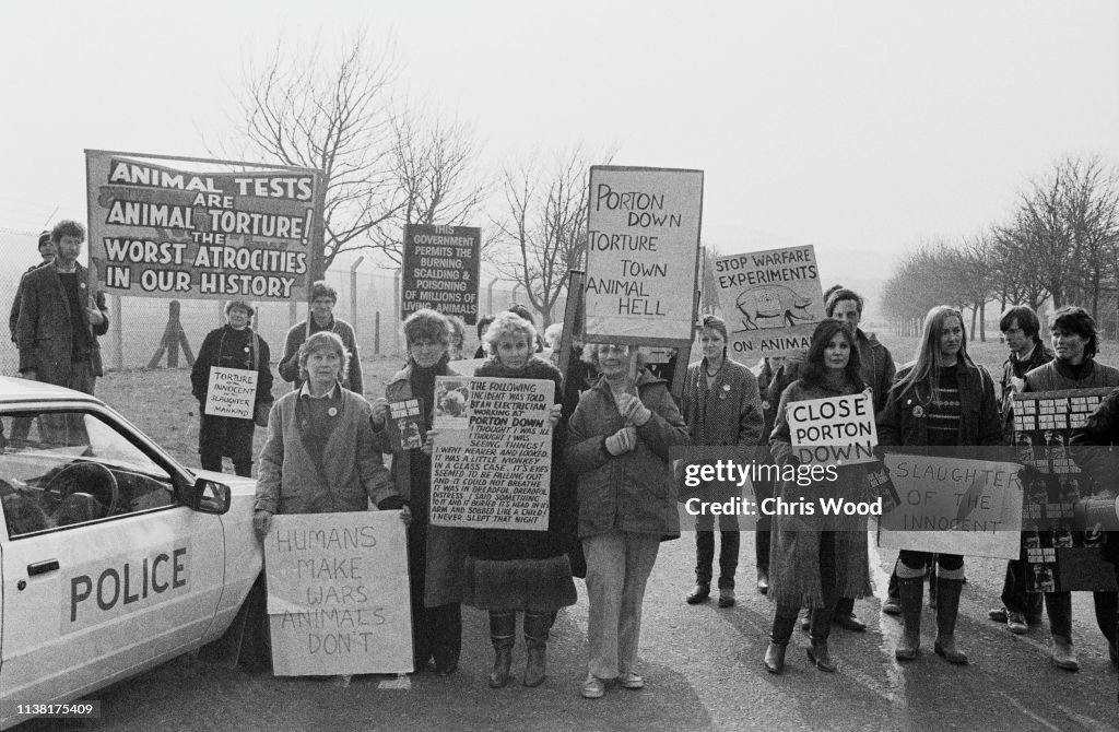 Protest at Porton Down