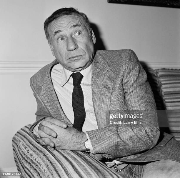 American filmmaker, actor, comedian, and composer Mel Brooks, UK, 16th February 1984.