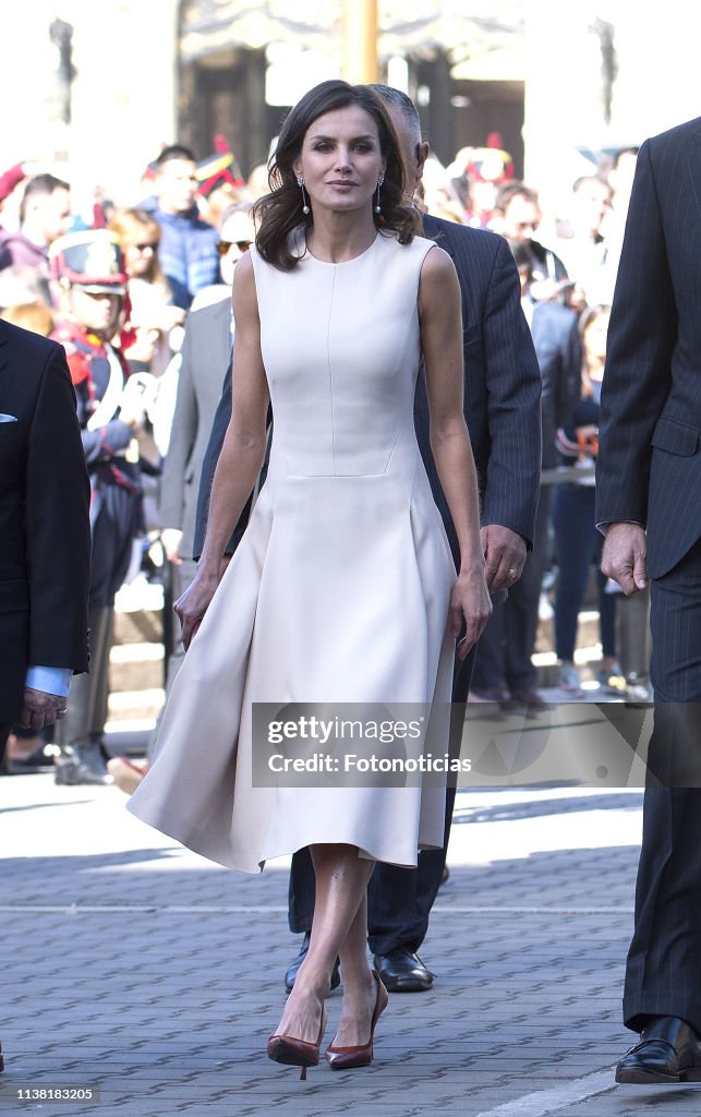 King Felipe II and Queen Letizia Visit Buenos Aires - Day 1