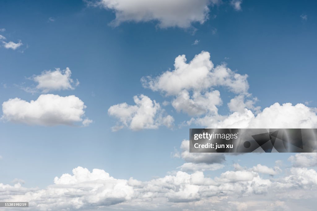 The sky is clear with clouds