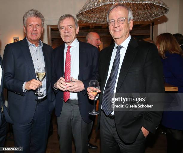 Dieter Reiter, Mayor of Munich, Georg Freiherr von Waldenfels, Prof. Dr. Heinrich von Pierer, CEO Pierer Consult during the UniCredit and...