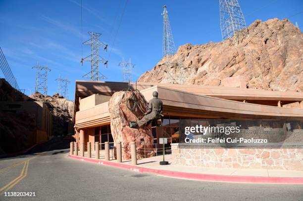 hoover dam, nevada, usa - hoover dam statues stock pictures, royalty-free photos & images