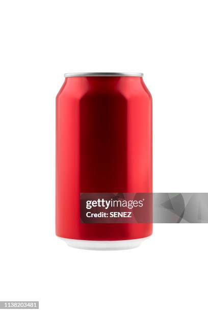 aluminum drink can - canned food on white stock pictures, royalty-free photos & images