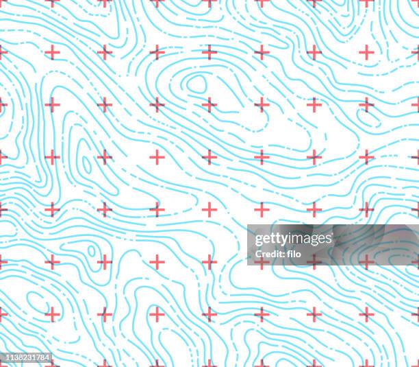 stockillustraties, clipart, cartoons en iconen met topografische kaart abstracte achtergrond - topografische kaart