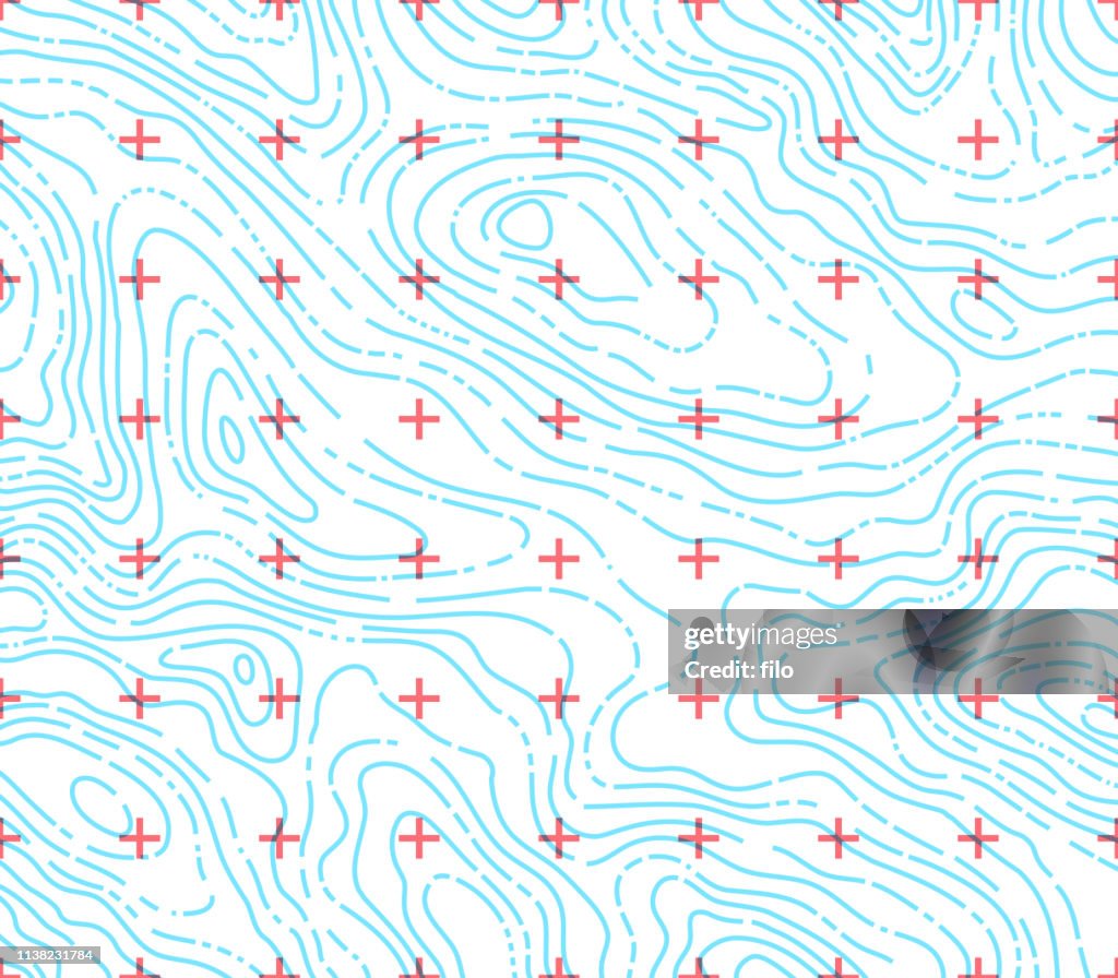 Topographic Map Abstract Background