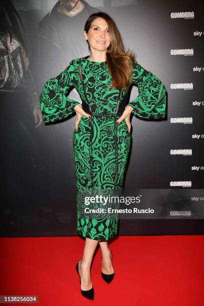 Maria Pia Calzone attends the "Gomorra" Fourth Series Meet The Audience at The Space Cinema Modermo on March 25, 2019 in Rome, Italy.