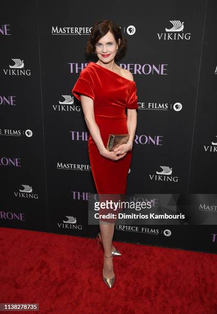 Elizabeth McGovern attends "The Chaperone" New York Premiere at Museum of Modern Art on March 25, 2019 in New York City.