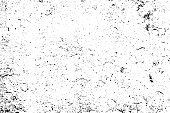 Black and white grunge urban texture vector with copy space. Abstract illustration surface dust and rough dirty wall background with empty template. Distress or dirt and damage effect concept - vector