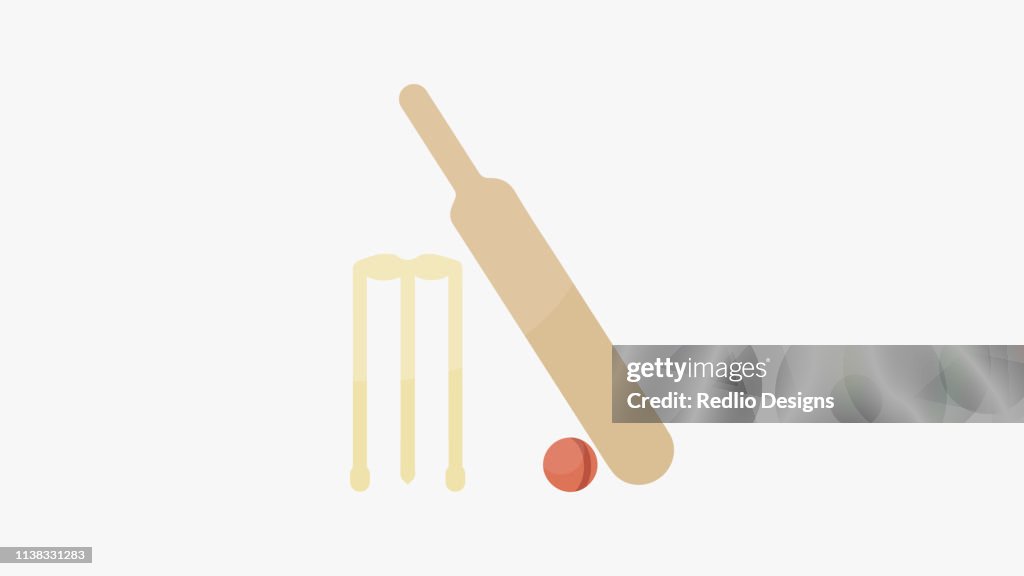 Cricket tournament kit icon
