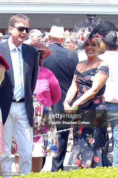 Charles Villoz and Katrina Jones attends the Kentucky Oaks at Churchill Downs on May 6, 2011 in Louisville, Kentucky.