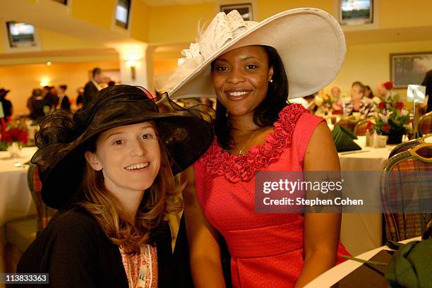 Lindsi Glass and Zaneta Sampsonattends the Kentucky Oaks at Churchill Downs on May 6, 2011 in Louisville, Kentucky.