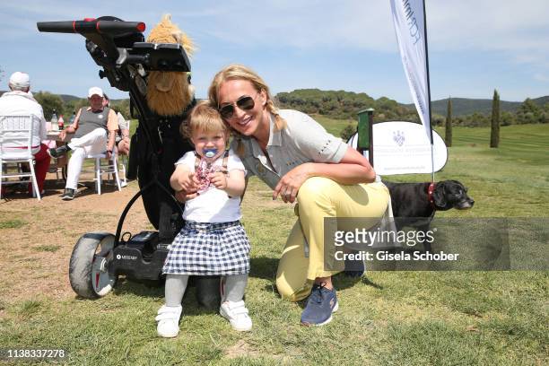 Caroline Beil and her daughter Ava during the FCR EAGLES Masters Toscana golf tournament of FalkRaudies, FCR Immobilien AG at Hotel Il Pelagone and...