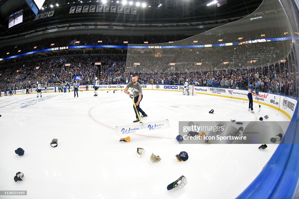 NHL: APR 20 Stanley Cup Playoffs First Round - Jets at Blues