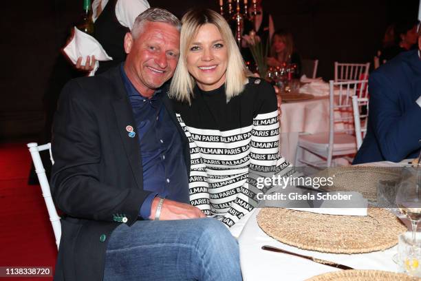 Stefan Bloecher and his girlfriend Anna Posch during the FCR EAGLES Masters Toscana golf tournament Dinner of FalkRaudies, FCR Immobilien AG at Hotel...