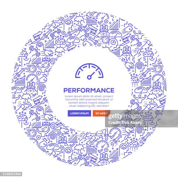 performance banner - employee survey stock illustrations