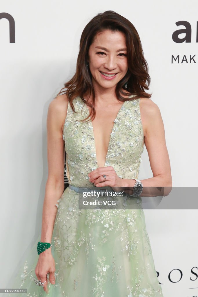Michelle Yeoh Attends amfAR Gala Hong Kong 2019