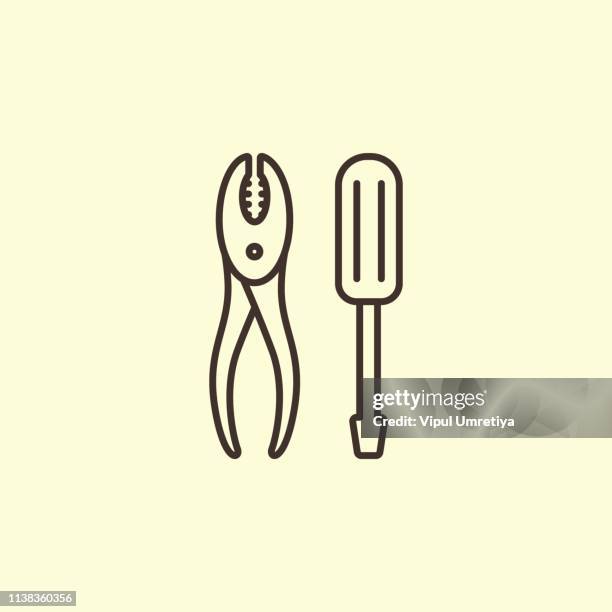 ilustraciones, imágenes clip art, dibujos animados e iconos de stock de icono de herramientas - cortador de vidrio