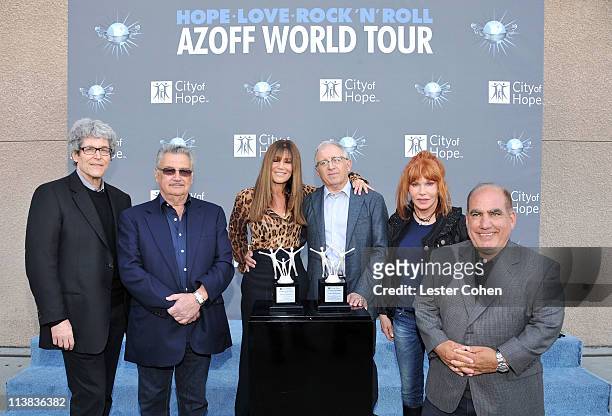 Don Passman, Robert Cavallo, Shelli Azoff, Irving Azoff, Kathy Nelson and Phil Quartararo attend "City of Hope" honoring Shelli and Irving Azoff with...