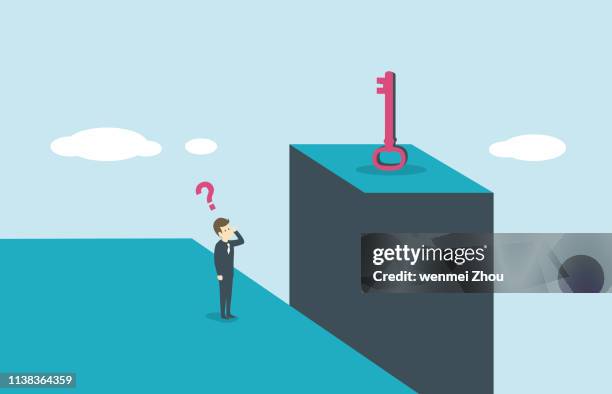 key to success - bridging the gap stock illustrations