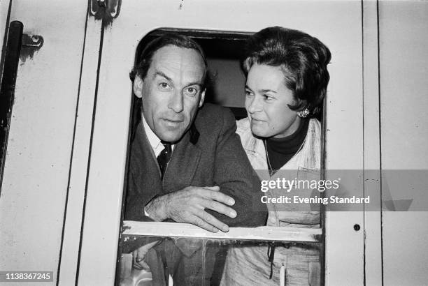 British politician Jeremy Thorpe with his wife, Austrian-born British concert pianist Marion Stein , UK, 19th September 1975.