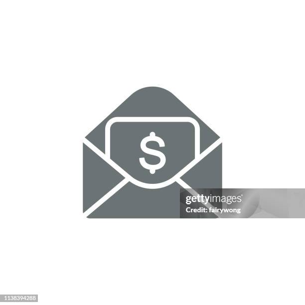 mail icon - selective focus office stock illustrations