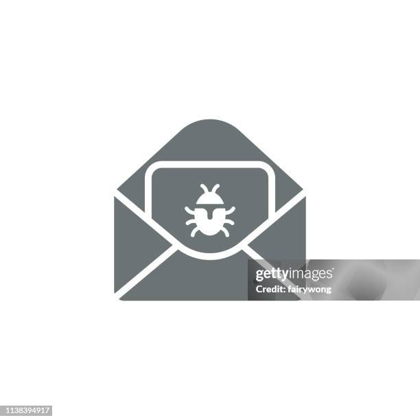 mail icon - supply chain differential focus stock illustrations