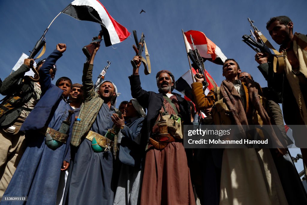 People Mark Fourth Anniversary Of War In Yemen 2019