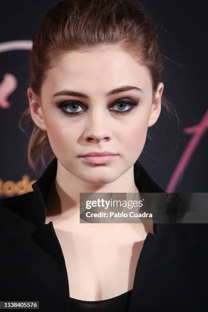 Actress Josephine Langford attends 'After, Aqui Empieza Todo' photocall at the VP Hotel on March 26, 2019 in Madrid, Spain.