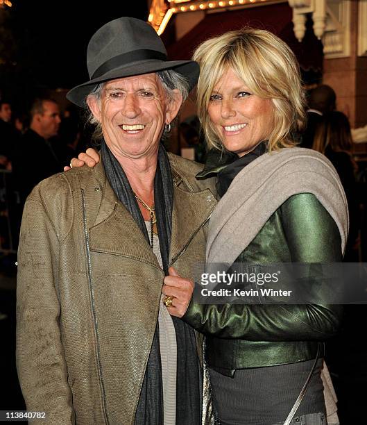 Musician Keith Richards and his wife Patti Hansen arrive at the premiere of Walt Disney Pictures' "Pirates of the Caribbean: On Stranger Tides" at...