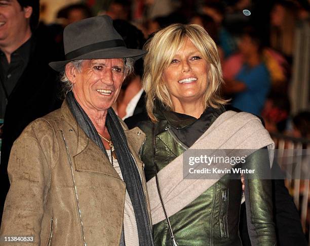 Musician Keith Richards and his wife Patti Hansen arrive at the premiere of Walt Disney Pictures' "Pirates of the Caribbean: On Stranger Tides" at...