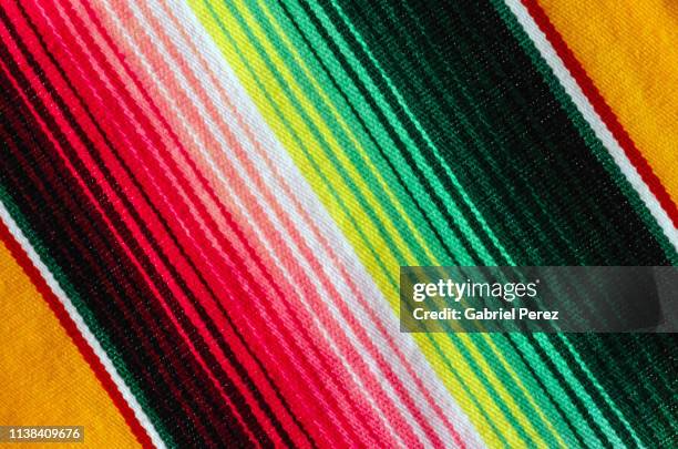 a saltillo serape from northern méxico - mexican textile stock pictures, royalty-free photos & images