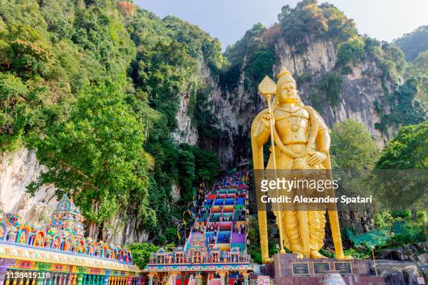 batu caves temple in malaysia - batu caves stock pictures, royalty-free photos & images